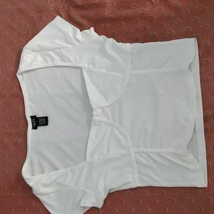 A white crop top